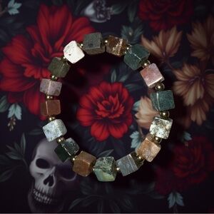 8mm Indian Agate Bracelet 💚💜